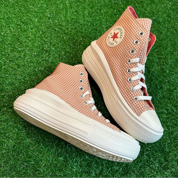 Converse All Star Chuck Taylor Ctas Move Hi Oil Milk / Rhubarb Pie - Picture 7 of 8